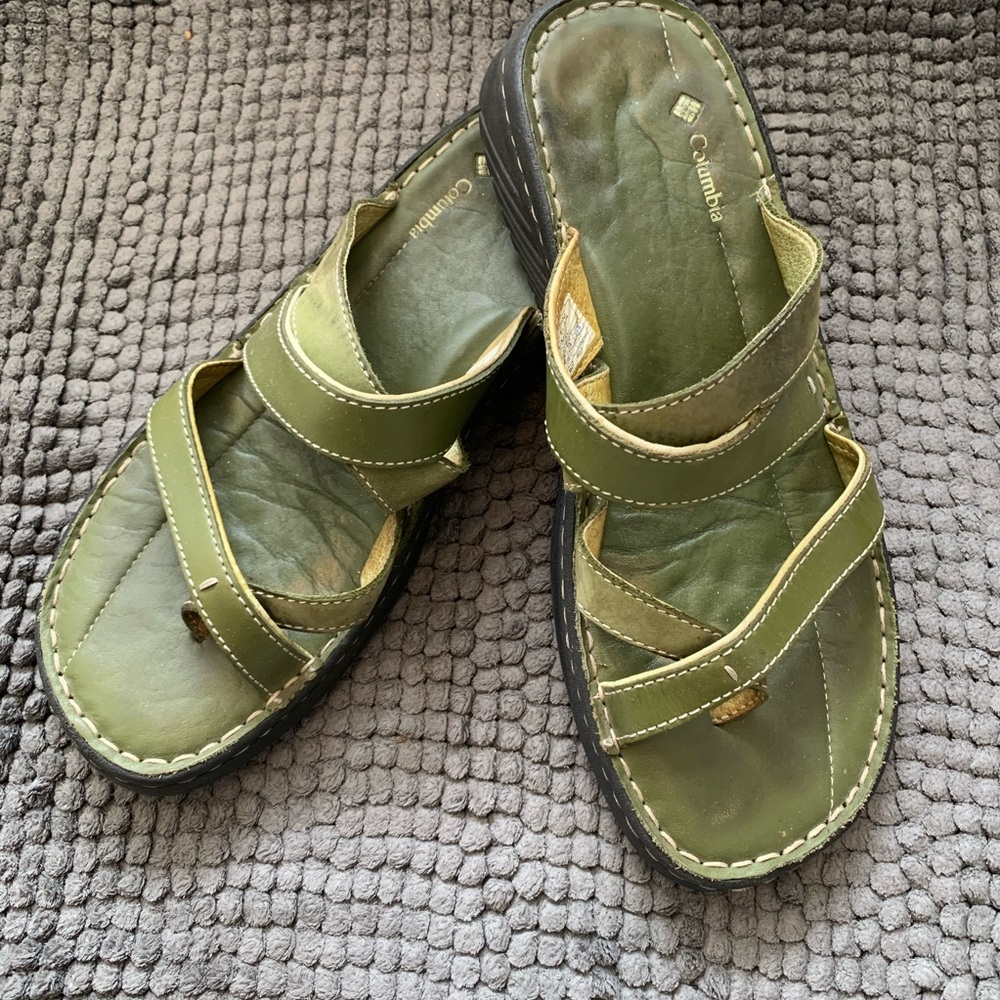 Columbia green sandals